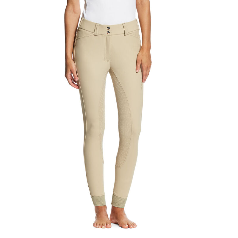 Pantalones Ariat Tri Factor Grip Full Seat Breech Kaki Mujer - Chile 379-RAUMFV